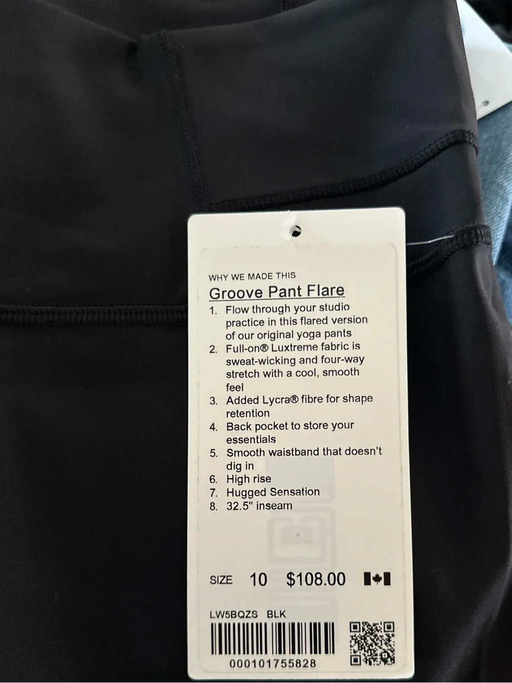 Lululemon groove pant sz 10 nwt - Picture 4 of 6